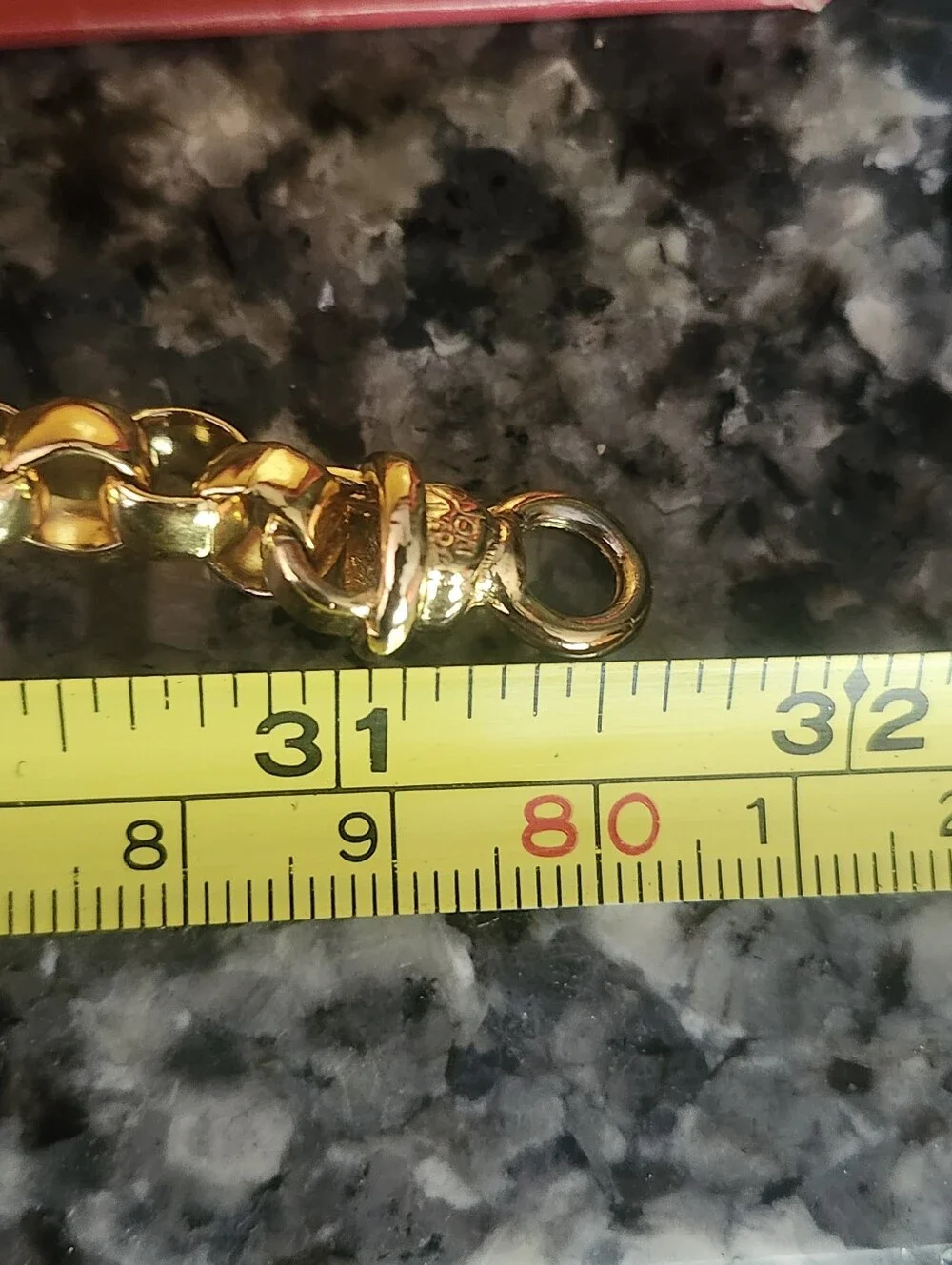 Vtg Joan Rivers Gold Tone Rollo Chain Necklace-3 Heart Charms